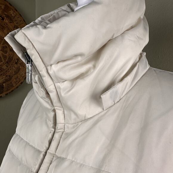 Down Jacket Women XL Jones of New York Ivory Zip Below hip - Picture 14 of 16
